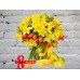 Sale Bouquet with Red Tulips and Yellow Daffodils