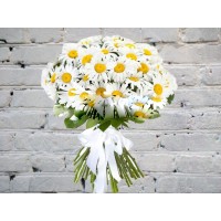 Bouquet with Daisies and Ruskus
