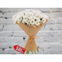 Bouquet of Chamomile Chrysanthemums in Craft

