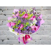 Букет из Пионов и Сирени
