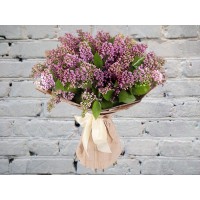 Сиреневая Сирень в Крафтовой бумаге
