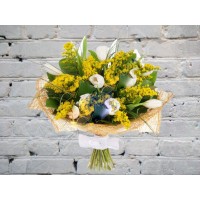 Bouquet with white tulips
