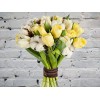 Букет из Тюльпанов и Хлопка
