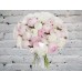 Sale A bouquet of Peonies of 51 White and Pale pink colors
