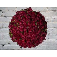 Букет Бордовых Пионов №15
