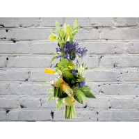 Bouquet with amaryllis, agapanthus and anthurium
