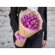 Букет Фиолетовых Тюльпанов в Упаковке
