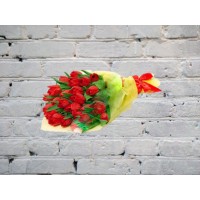 Букет из 25 красных тюльпанов
