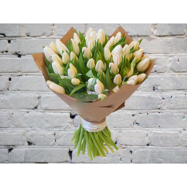 Sale Bouquet of 51st White Tulip
