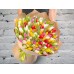 Sale Bouquet of 101 White, Pink, Yellow and Red Tulips in a Package