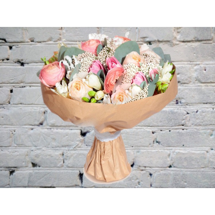 Sale Bouquet with Ranunculus and Peony Rose
