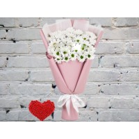 Хризантема ЕвроБукет Хризантем Ромашковых в упаковке
