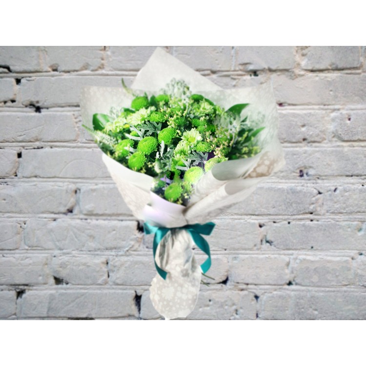 Букет из Хризантем и Вероники
