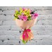 Sale Bouquet of Green Orchid, Pink Chrysanthemums and Roses