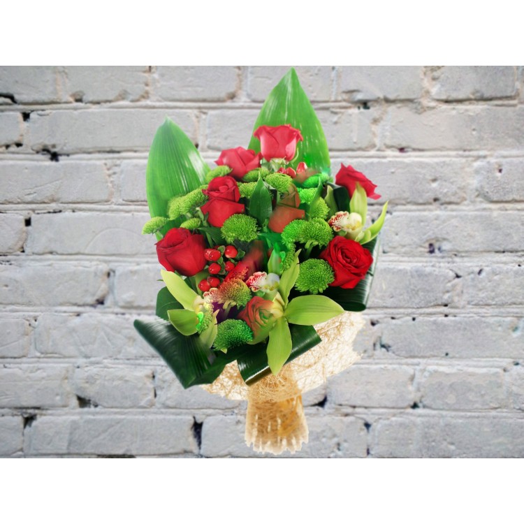 Sale Bouquet of Orchids and Red Roses
Sale Bouquet of Orchids and Red Roses