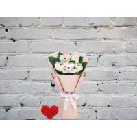 Букет Белых Роз и Орхидей
