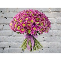 Букет из хризантем кустовых
