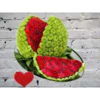 A toy made of fresh flowers WATERMELON
