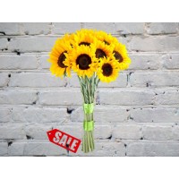 Букет СОЛНЫШКО из 15 Подсолнухов!
