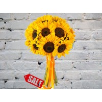Букет НАШЕ ЛЕТО из 17 Подсолнухов!
