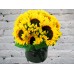 Sale Hatbox with Sunflowers
