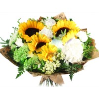 Bouquet with Sunflowers and Hydrangea
