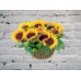 Sale Bouquet of 9 sunflowers in a basket