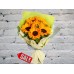 Sale A bright bouquet of Sunflowers in a Package
