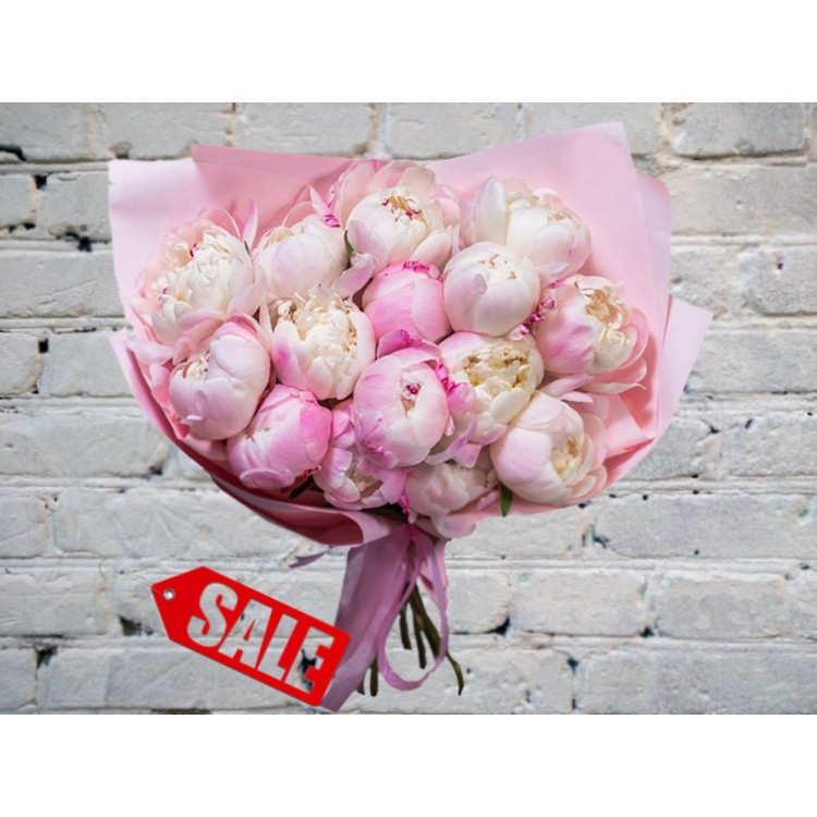 Розовые Пионы в Матовой Упаковке LUX

