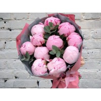 Букет Розовых Пионов №30
