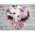 Sale Bouquet of white and pink peonies in Craft