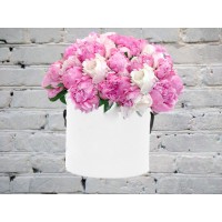 Композиция с Пионами в Коробке
