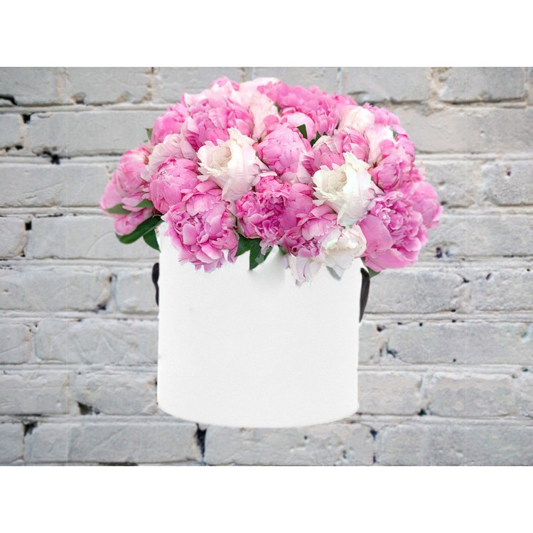 Композиция с Пионами в Коробке
