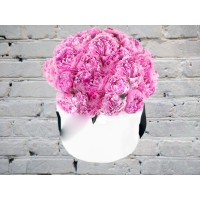 Коробка с Розовыми Пионами
