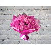 Букет Пионов в Матовой Упаковке с Рускусом
