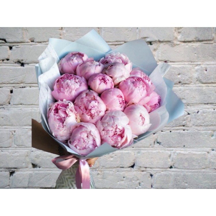 Букет Розовых Пионов №36
