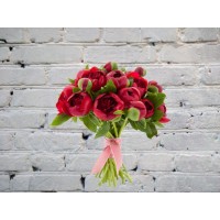 Bouquet of 25 Burgundy Peonies
