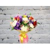 Букет с Гвоздикой, Альстромерией и Ирисами
