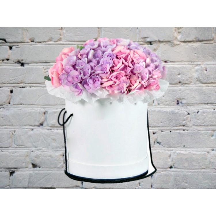Sale Composition with Hydrangea in a Box
