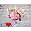 Bouquet with Pink Hydrangea and Chrysanthemums
