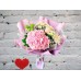 Sale Bouquet with Pink Hydrangea and Chrysanthemums