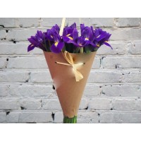 Bouquet of blue irises
