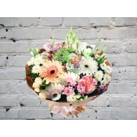Bouquet with Lisianthus and Gerberas
