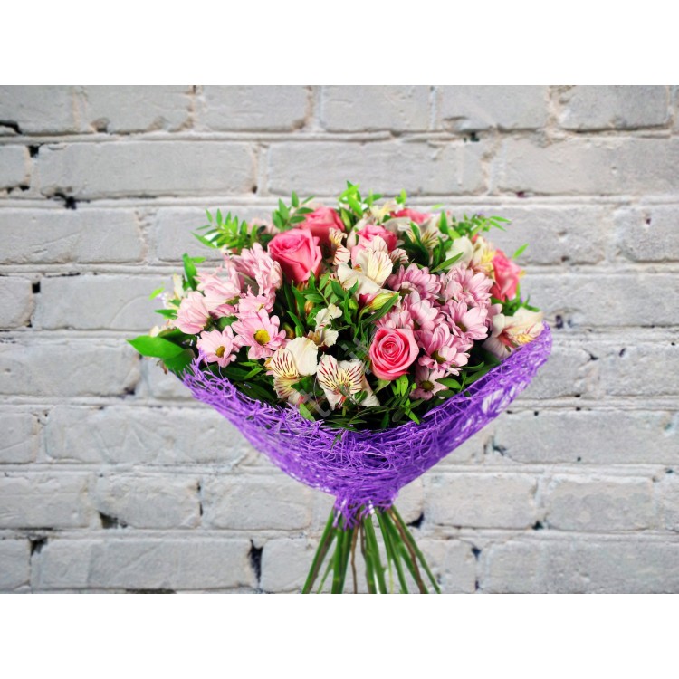 Sale Bouquet of Chrysanthemum and Alstroemeria
