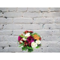 Bouquet of gerberas, tulips and roses
