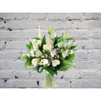 Bouquet with Lily and White Calla Lilies
