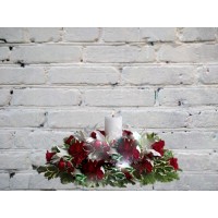 Composition with rose and lily
