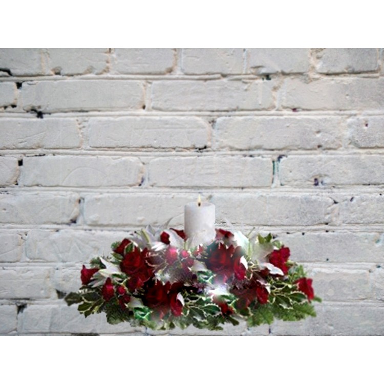 Sale Composition with rose and lily
