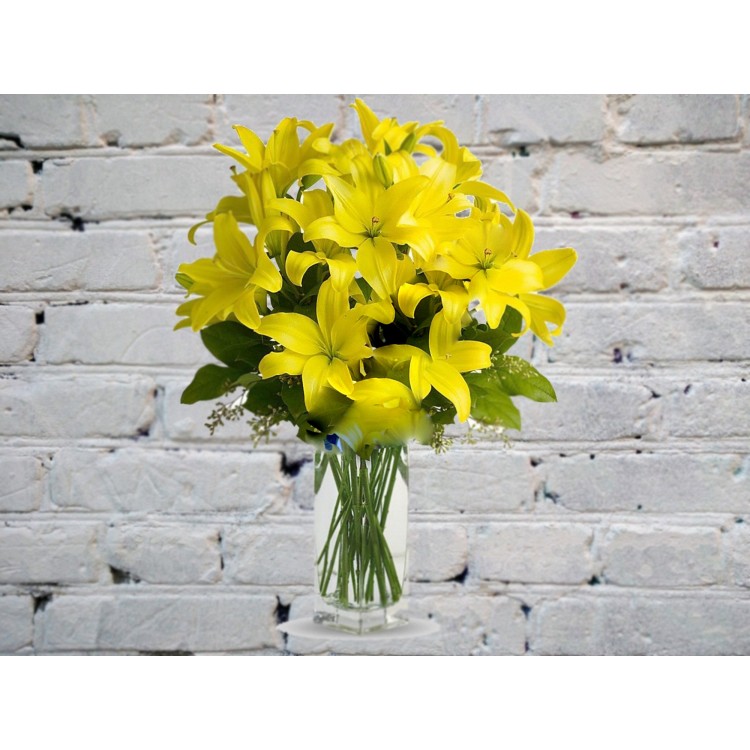 Sale Bouquet of yellow lilies
