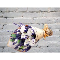 Bouquet of Dried Flowers made of Cotton and Lavender
